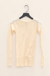 BASERANGE ribbed cotton long-sleeved top T-shirt TTPAL series collection France BAS-TTPAL-RB-000-MI beige